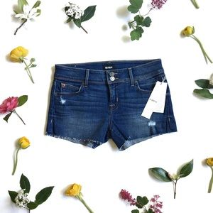 NWT Hudson 25 Crowley denim cut-off shorts